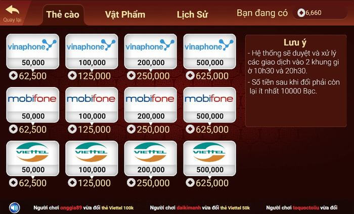 Cổng game slot đổi thẻ cào đẳng cấp quốc tế